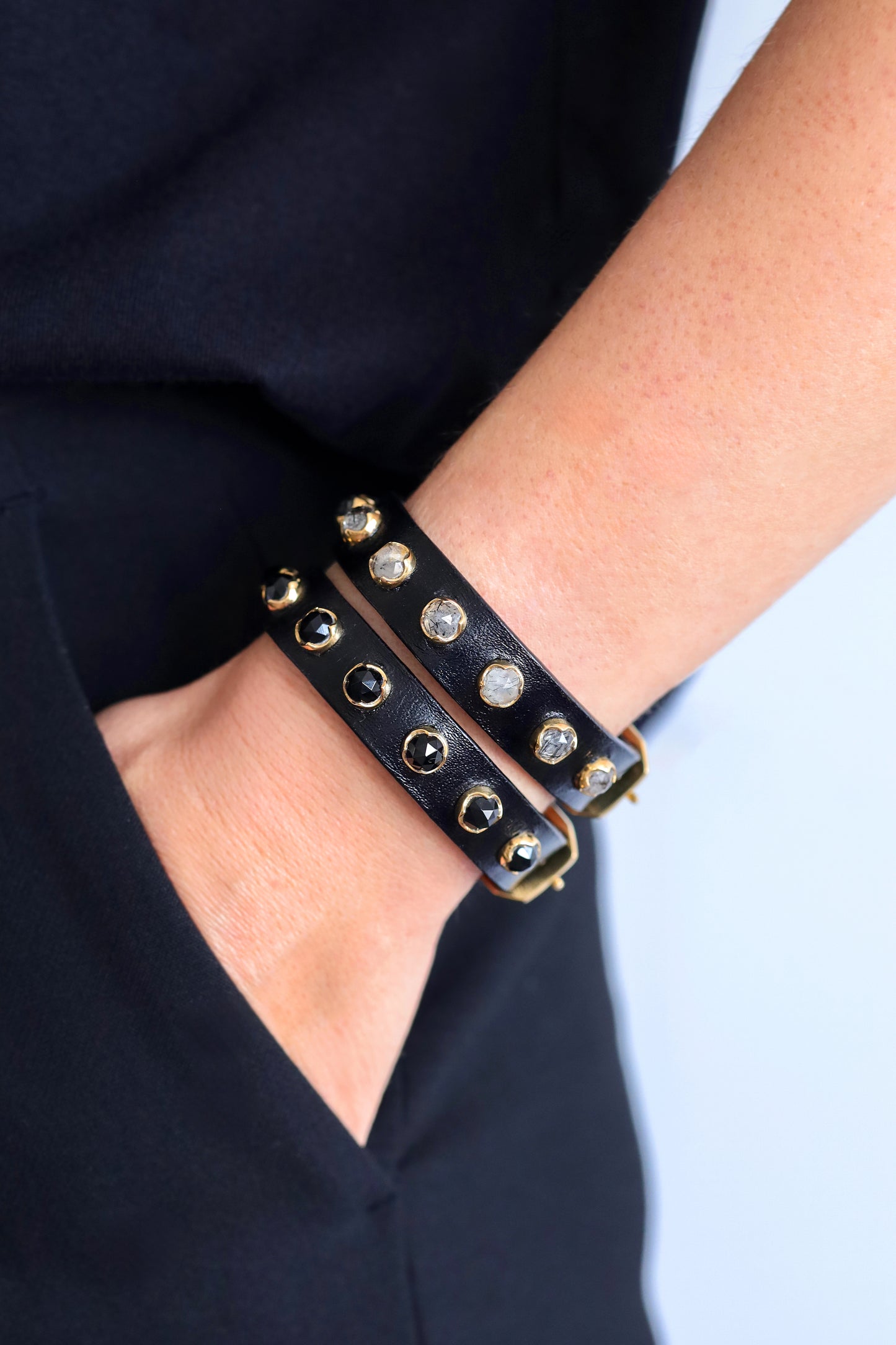 Buckle Bracelet w/ Black Onyx