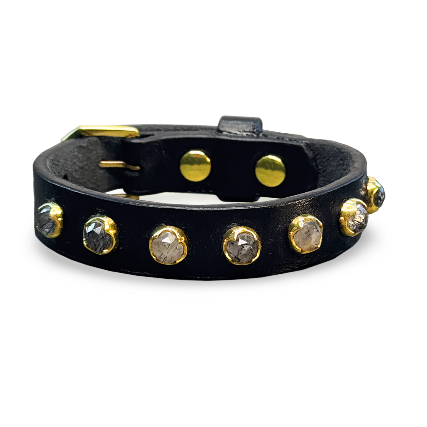 Buckle Bracelet w/ Tourmaline Quartz