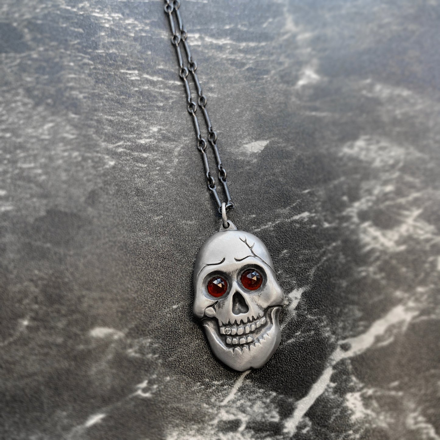 Matte Skull Necklace