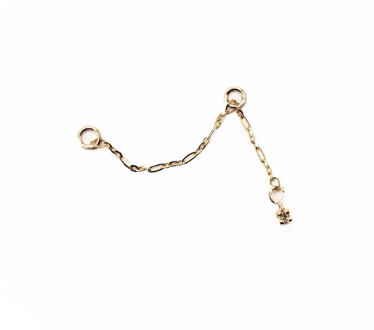 Single Gem Ear Charm Connector - Diamond