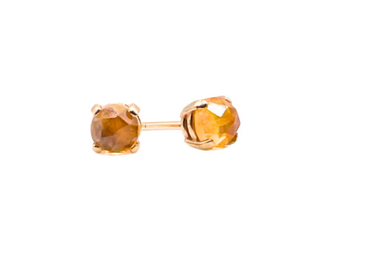 Sapphire Star Studs - Montana Sapphire - Honey