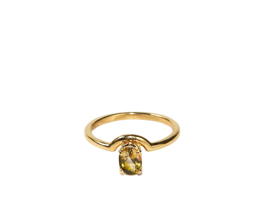 Tourmaline Orbit Ring
