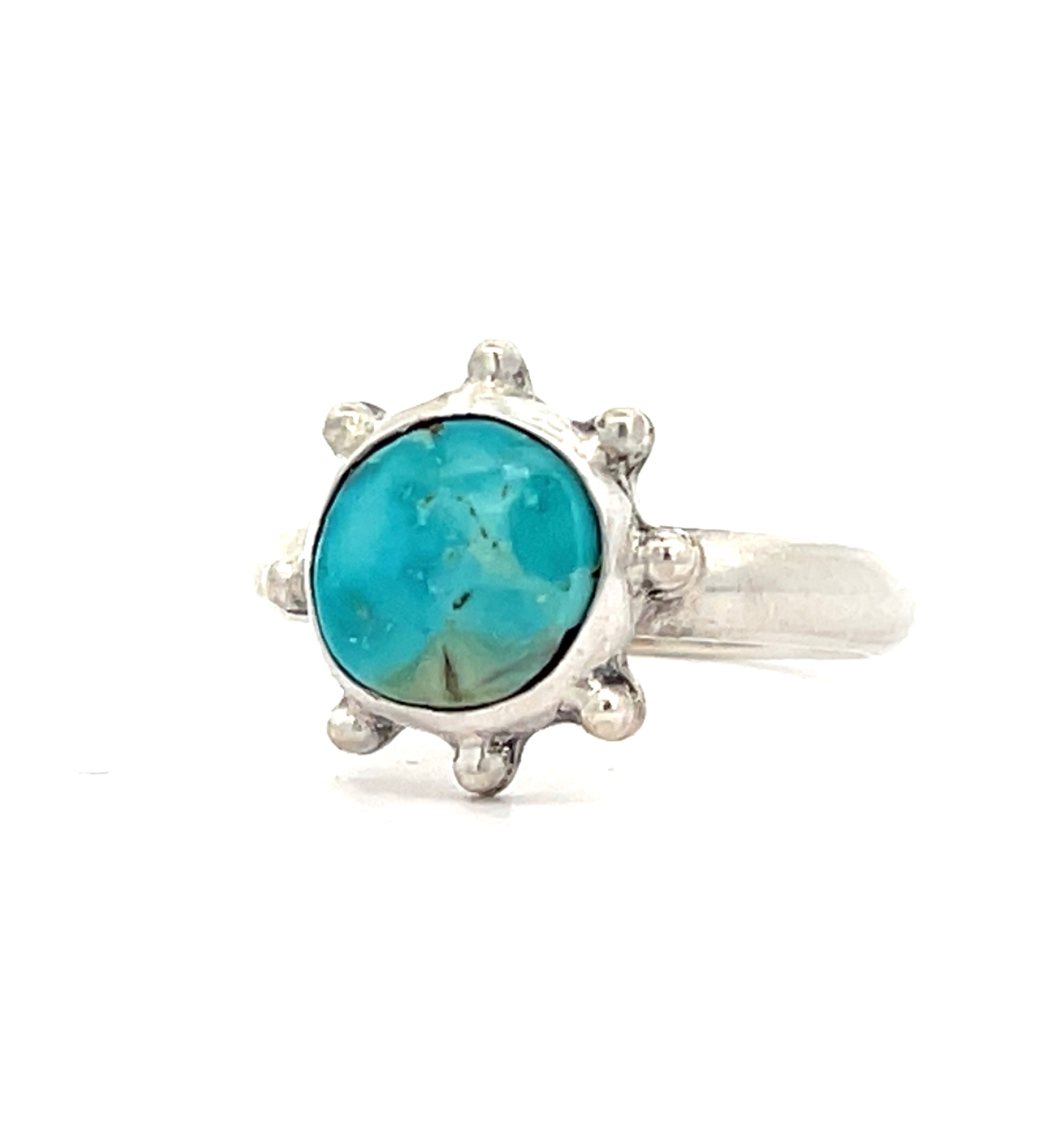 Round Turquoise Ring