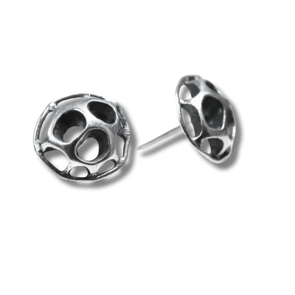 Patina Sweetgum Turtle Stud Earrings