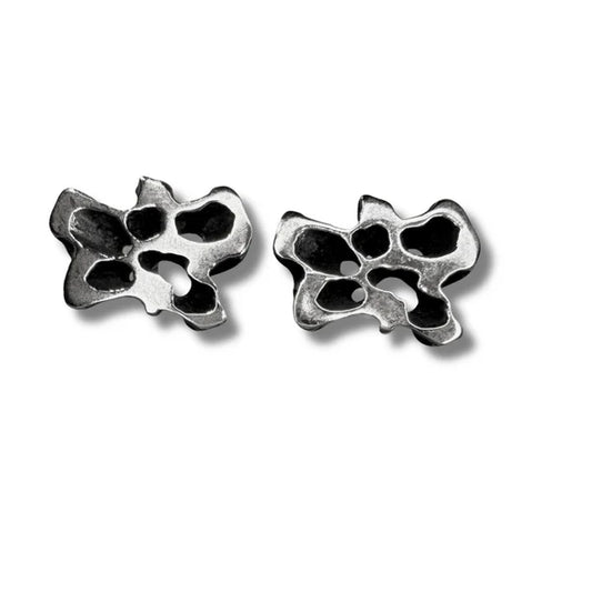 Patina Sweetgum Butterfly Stud Earrings