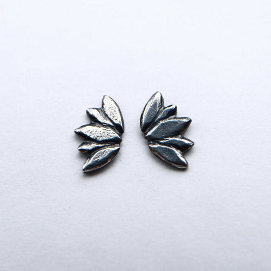 Silver Lotus Studs