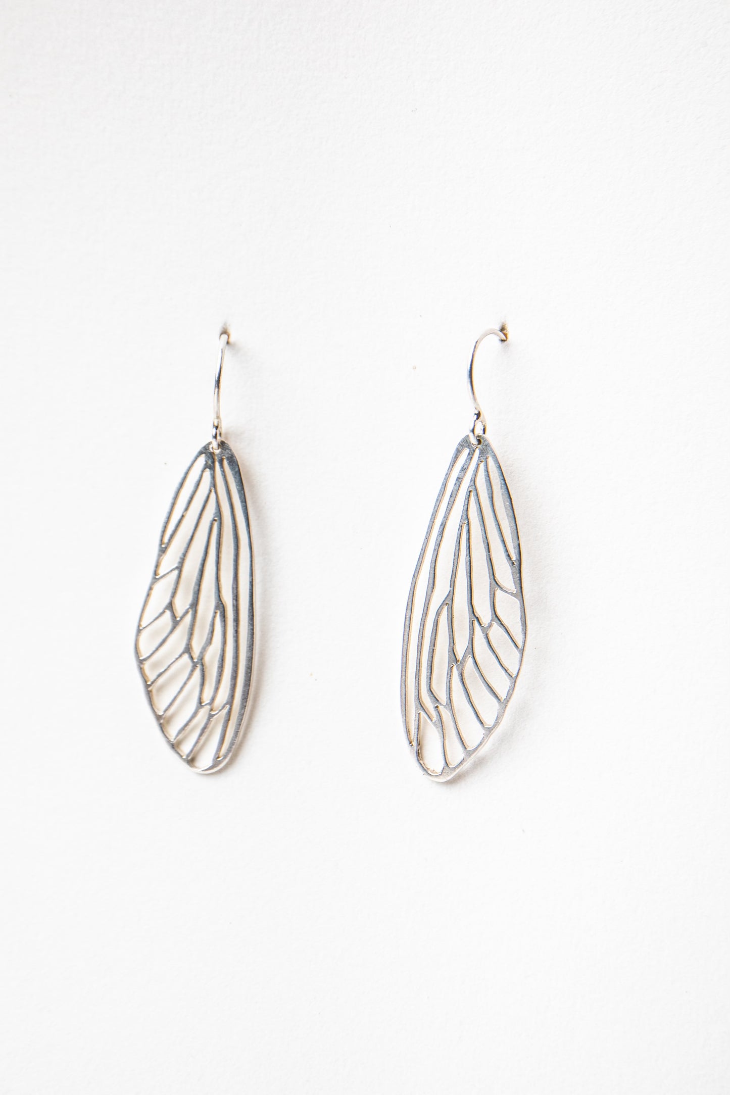 Silver Cicada Earrings