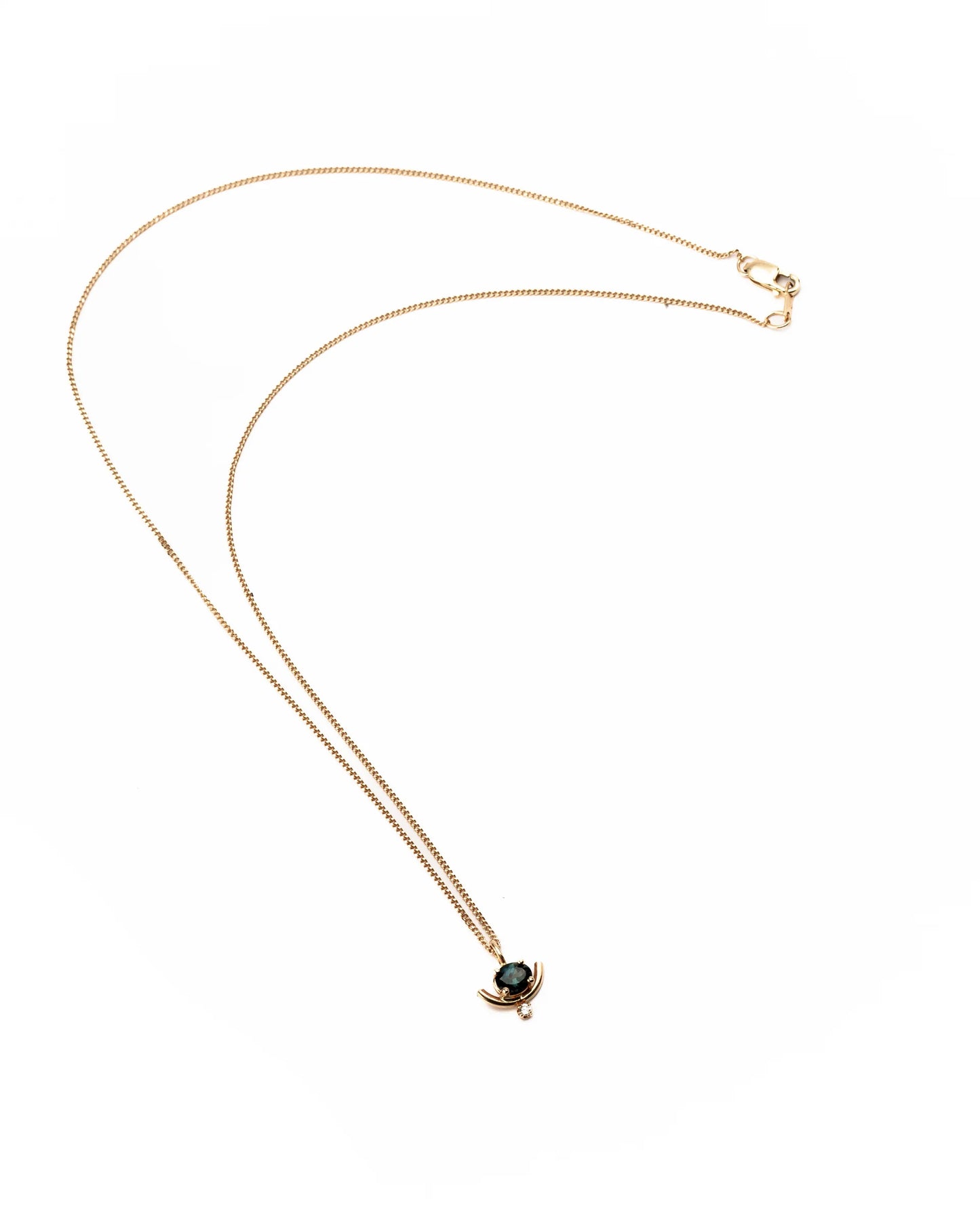 Aspect Necklace - Australian Sapphire 14K