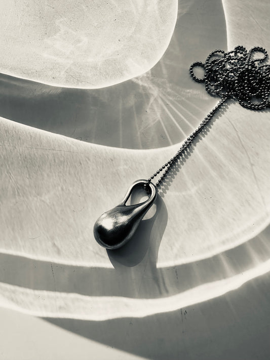 Gunmetal Bead Chain, Sterling Silver, 30"