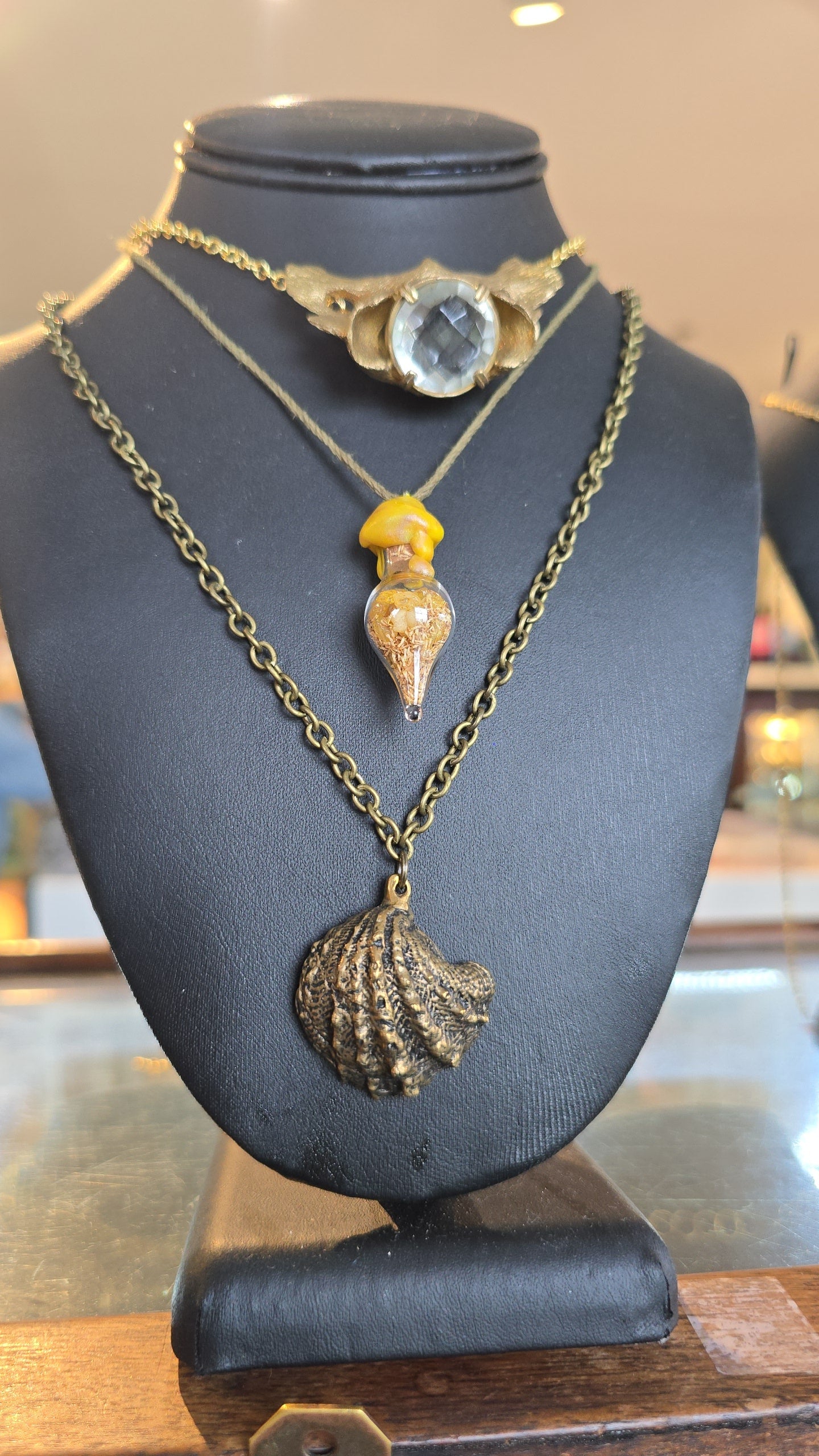 Brass Shell Necklace