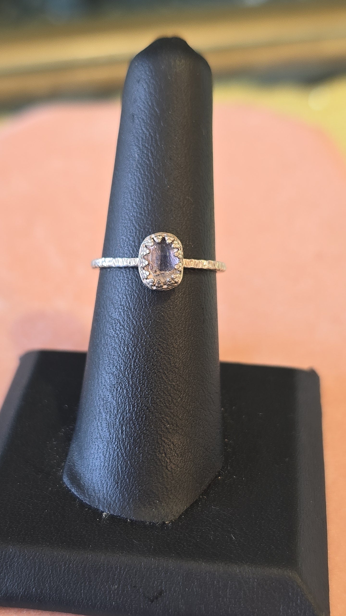 Purple Rose Cut Lolite Stacker