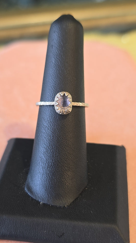 Purple Rose Cut Lolite Stacker