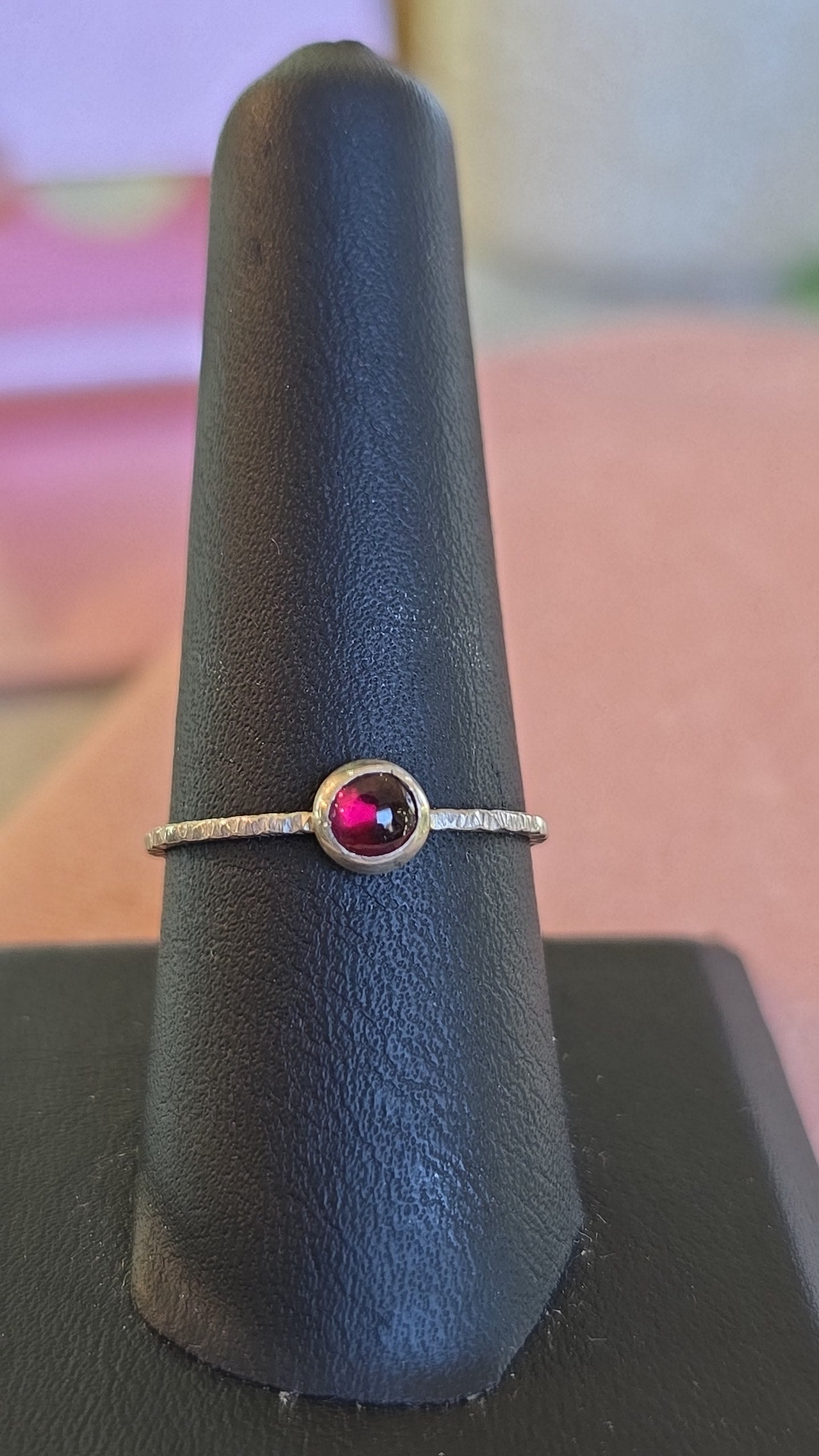 Garnet Stacker Ring