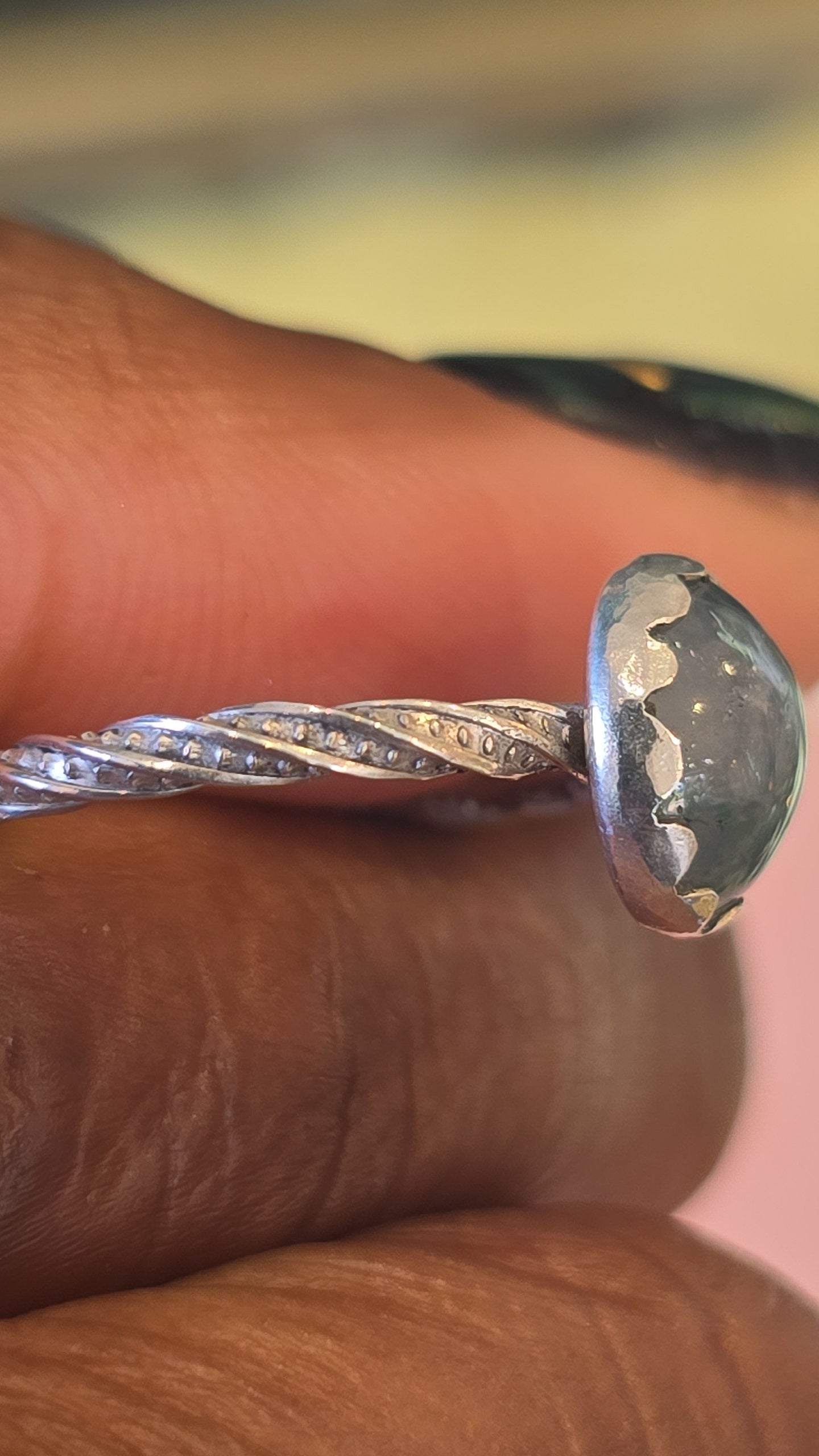Moss Agate Ring