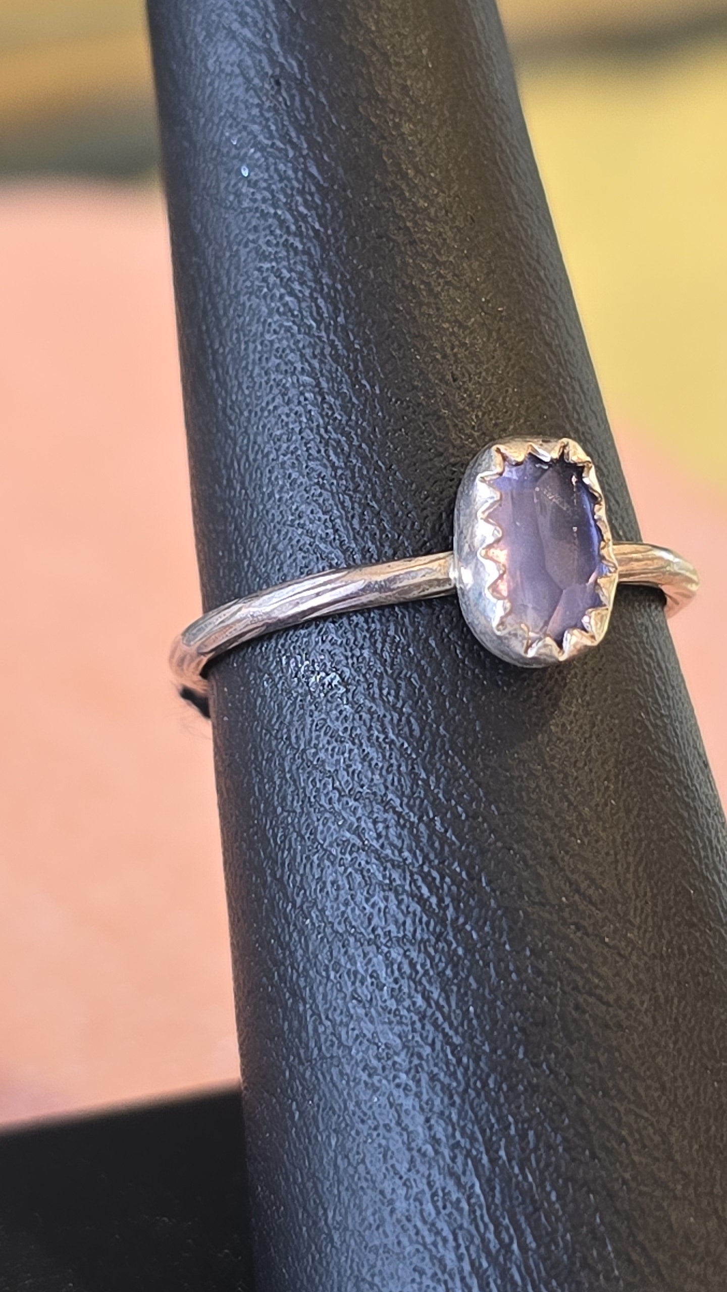 Purple Rose Cut Lolite Stacker