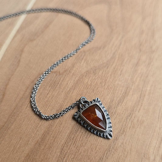 Orange Kynaite Ridge Necklace