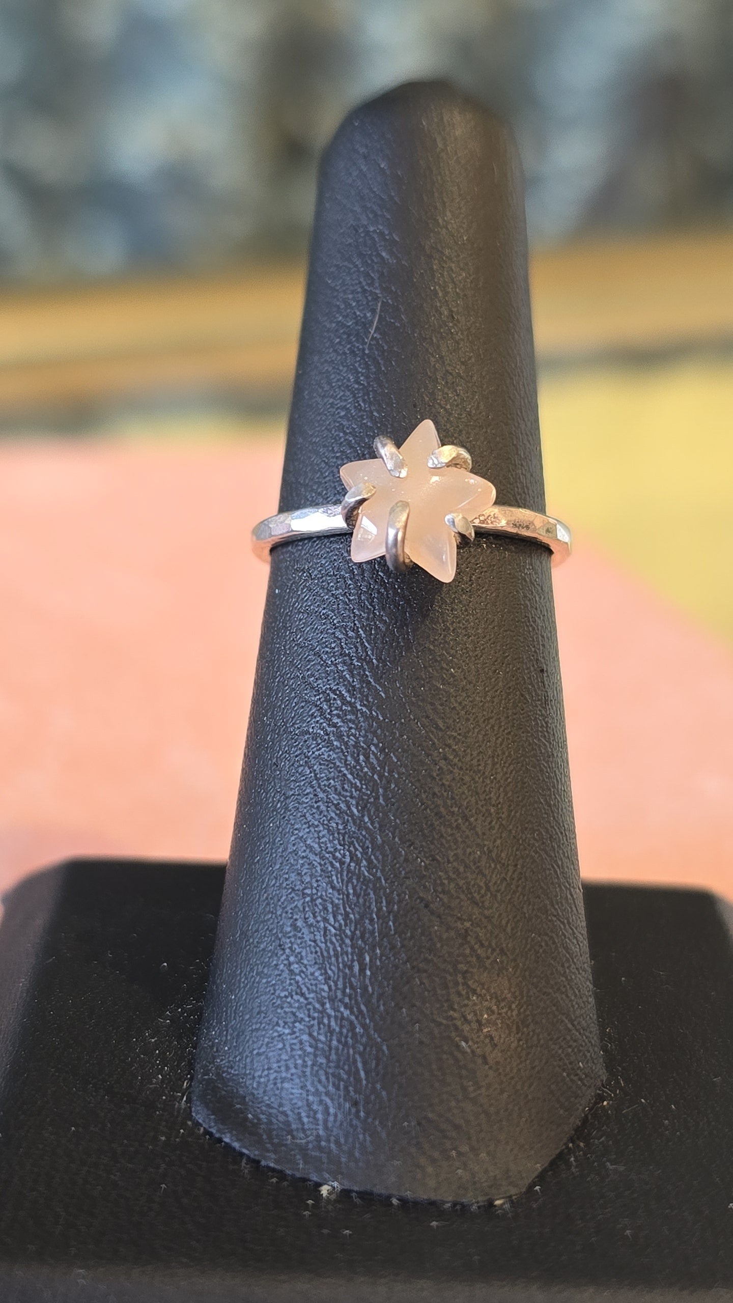Peach Moonstone Star