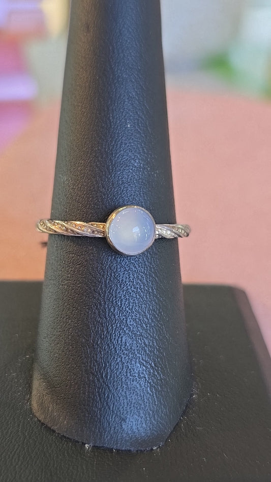 Chalcedony Stacker Ring