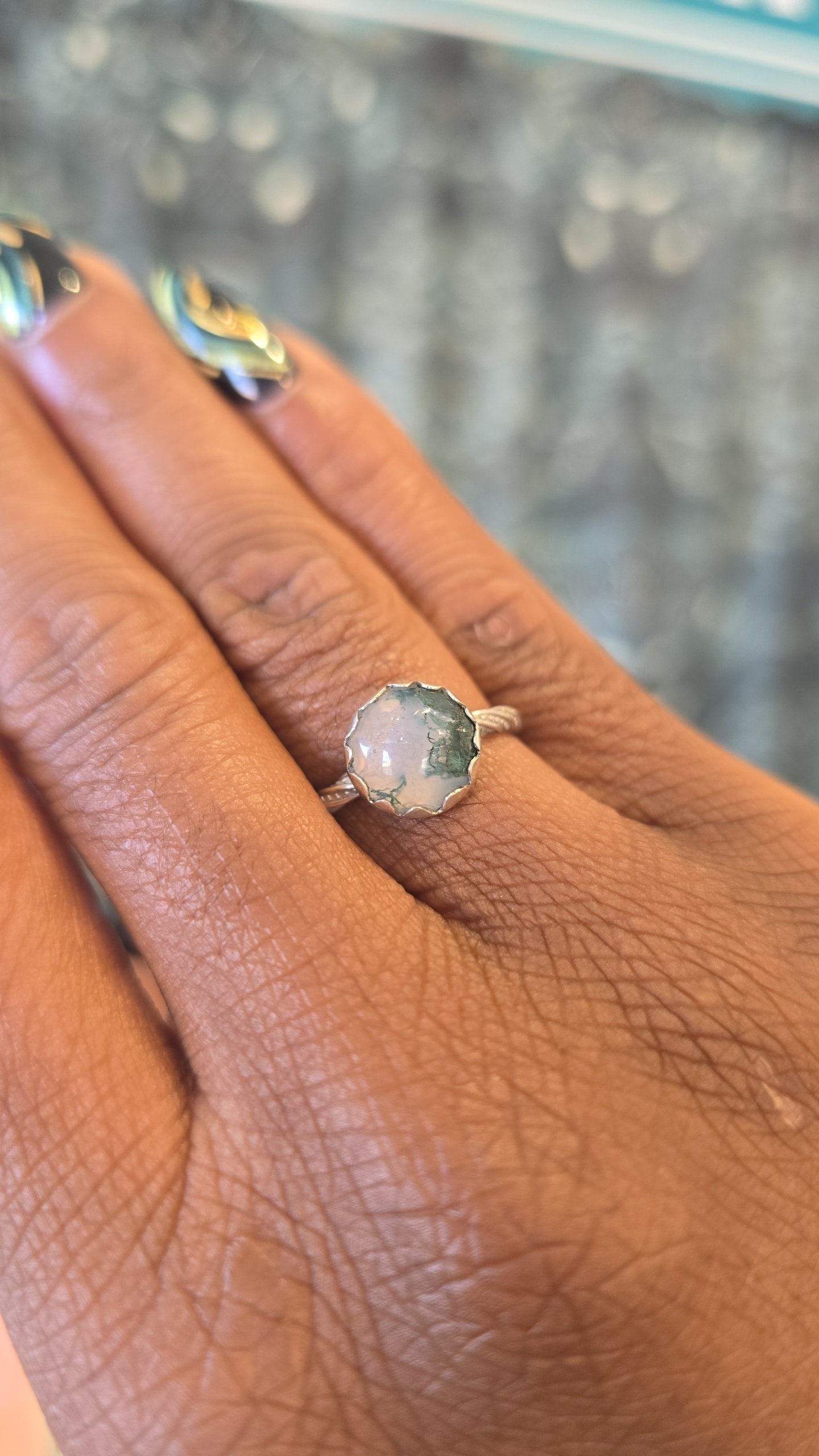 Moss Agate Ring