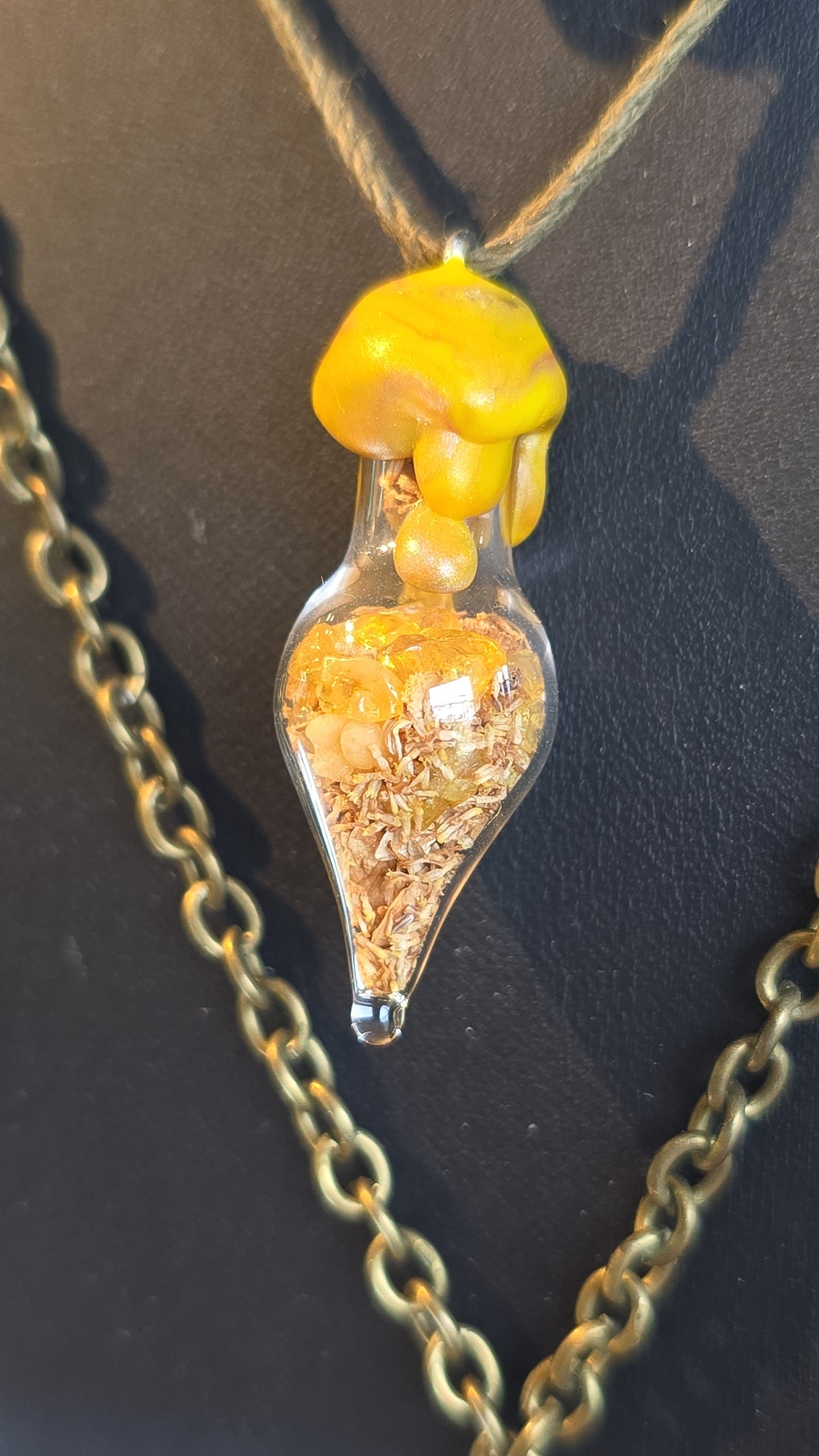 Chamomile Charm Bottle Pendant