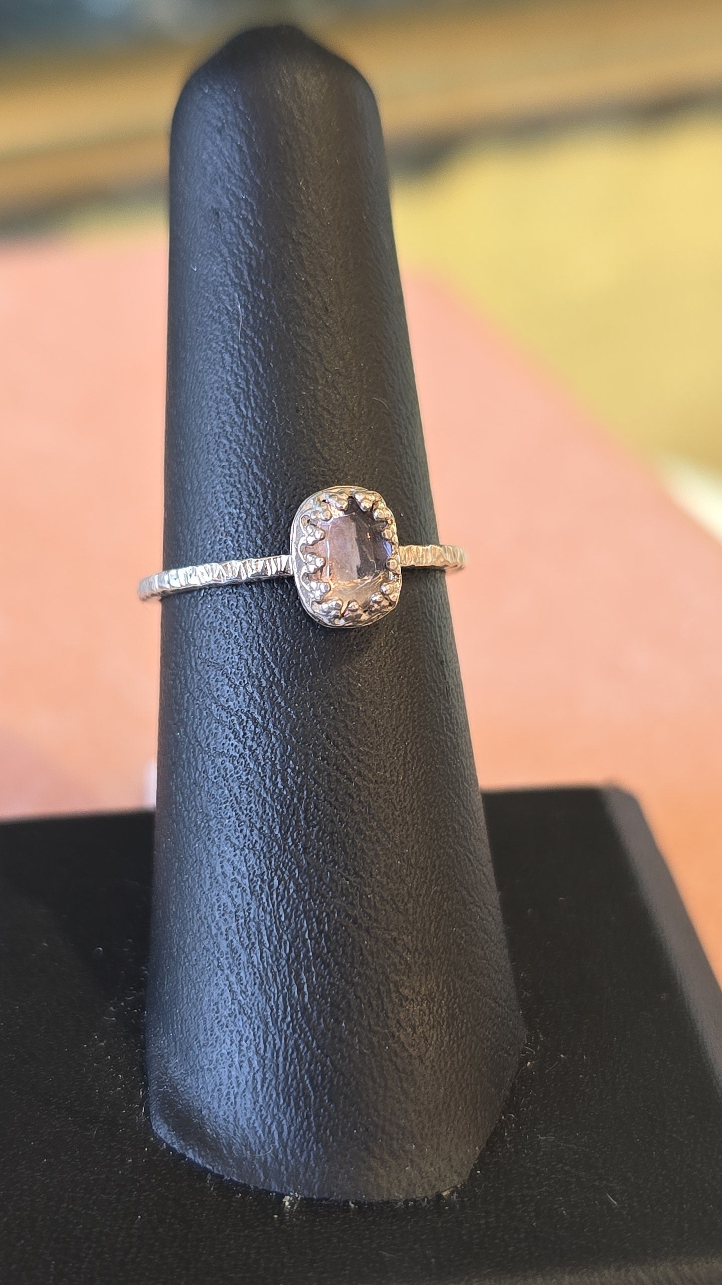 Lavender Rose Cut Lolite Stacker