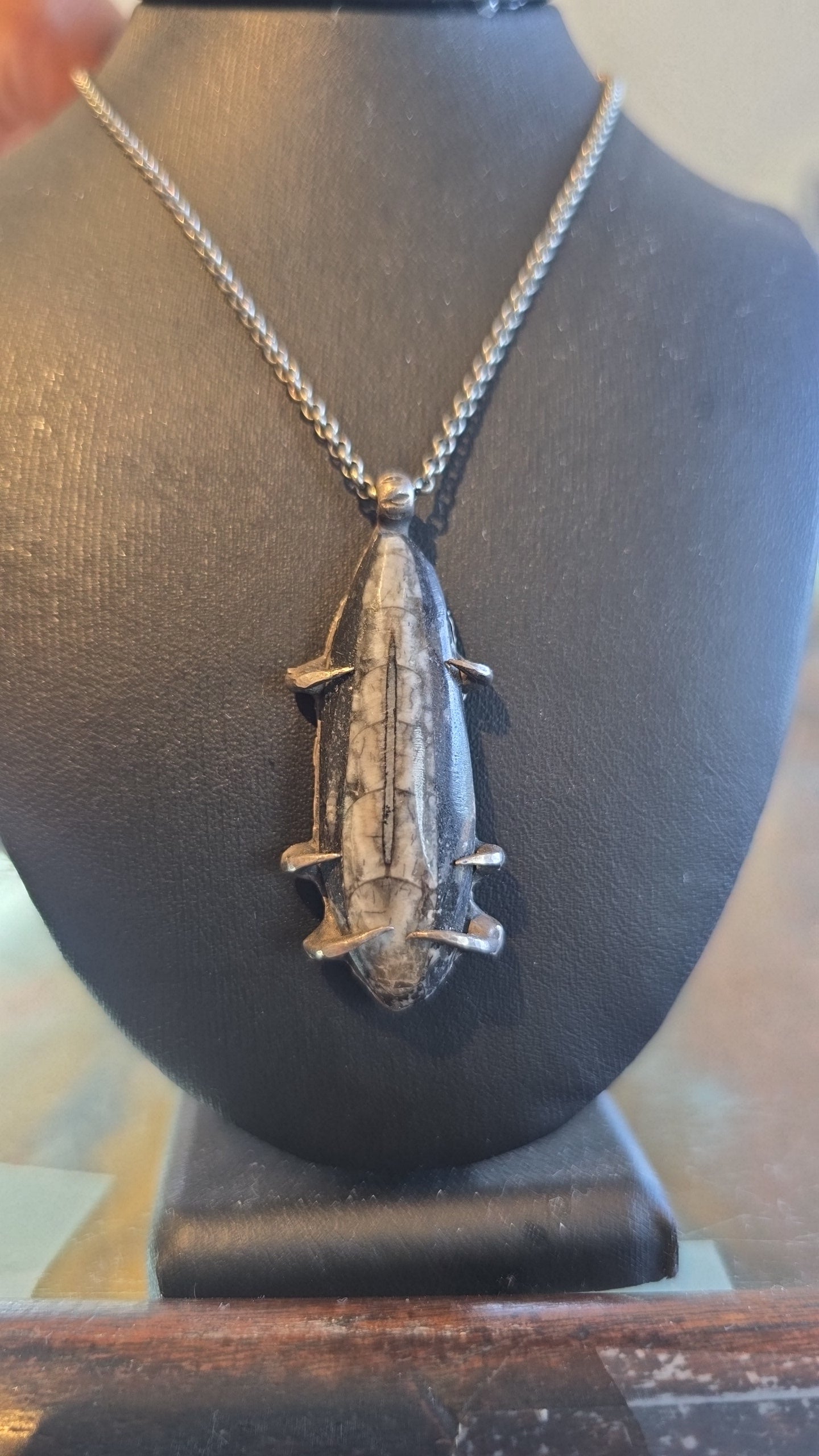Sterling Fossil Pendant
