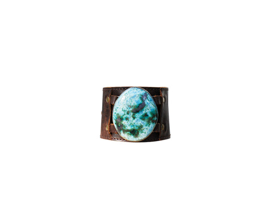 Gem Cuff - Leather