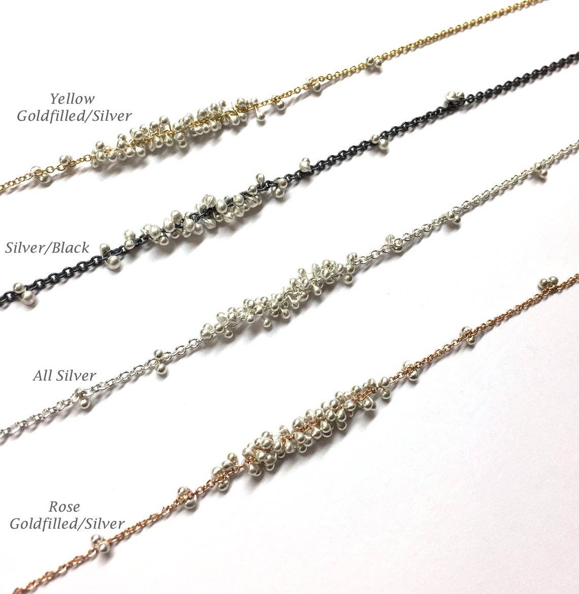 Clustered Wisteria Necklace- 18 inches
