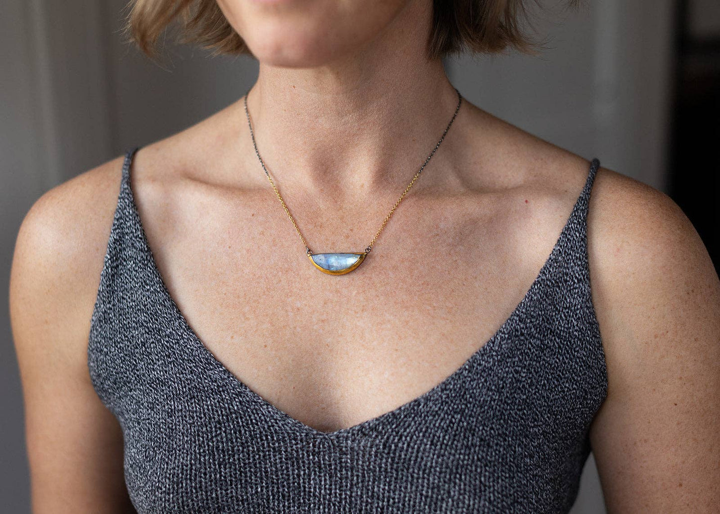 Crescent Split Necklace
