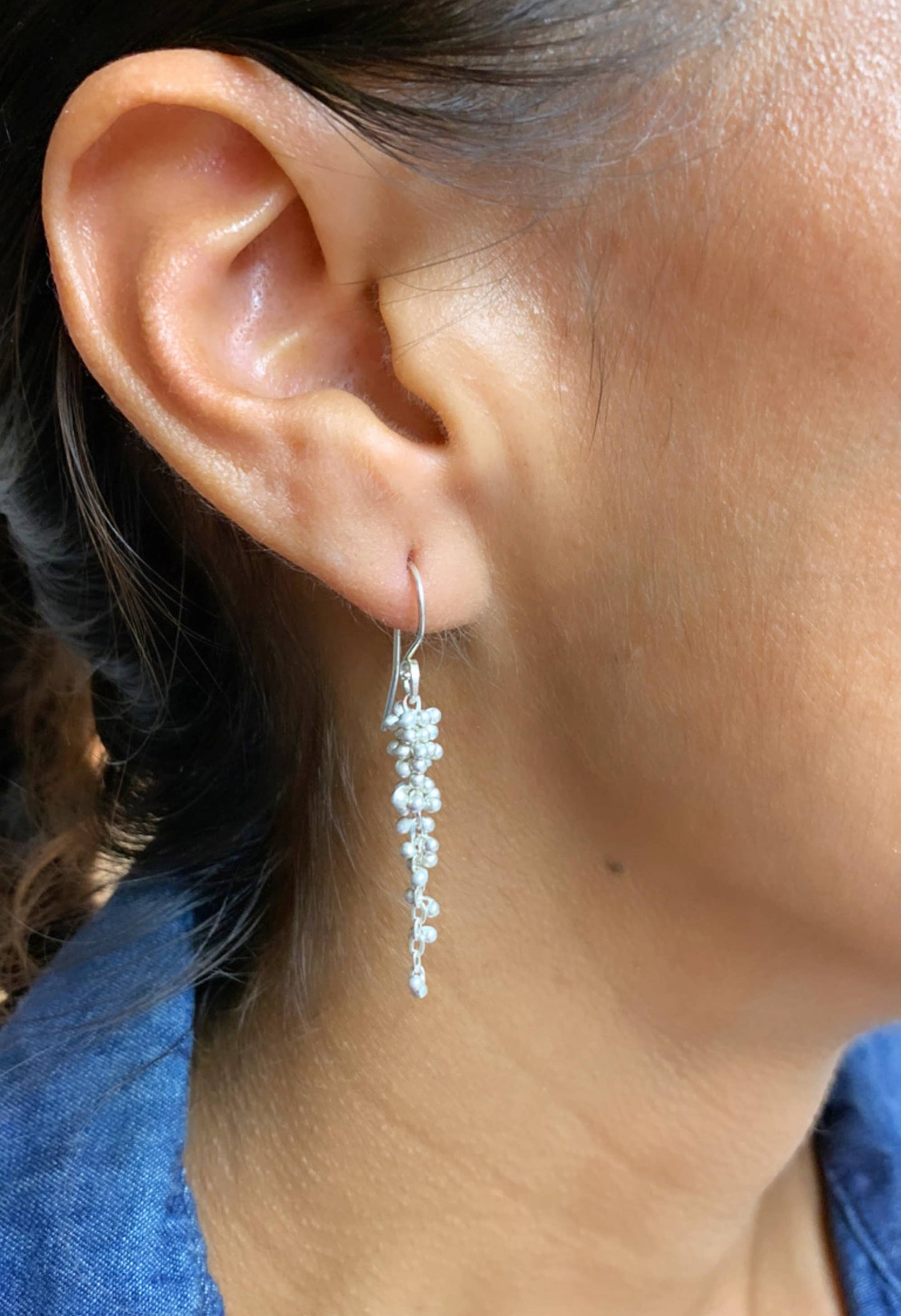 Wisteria Caviar Earrings- Medium