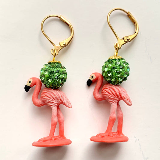 Miniature Flamingo Earrings