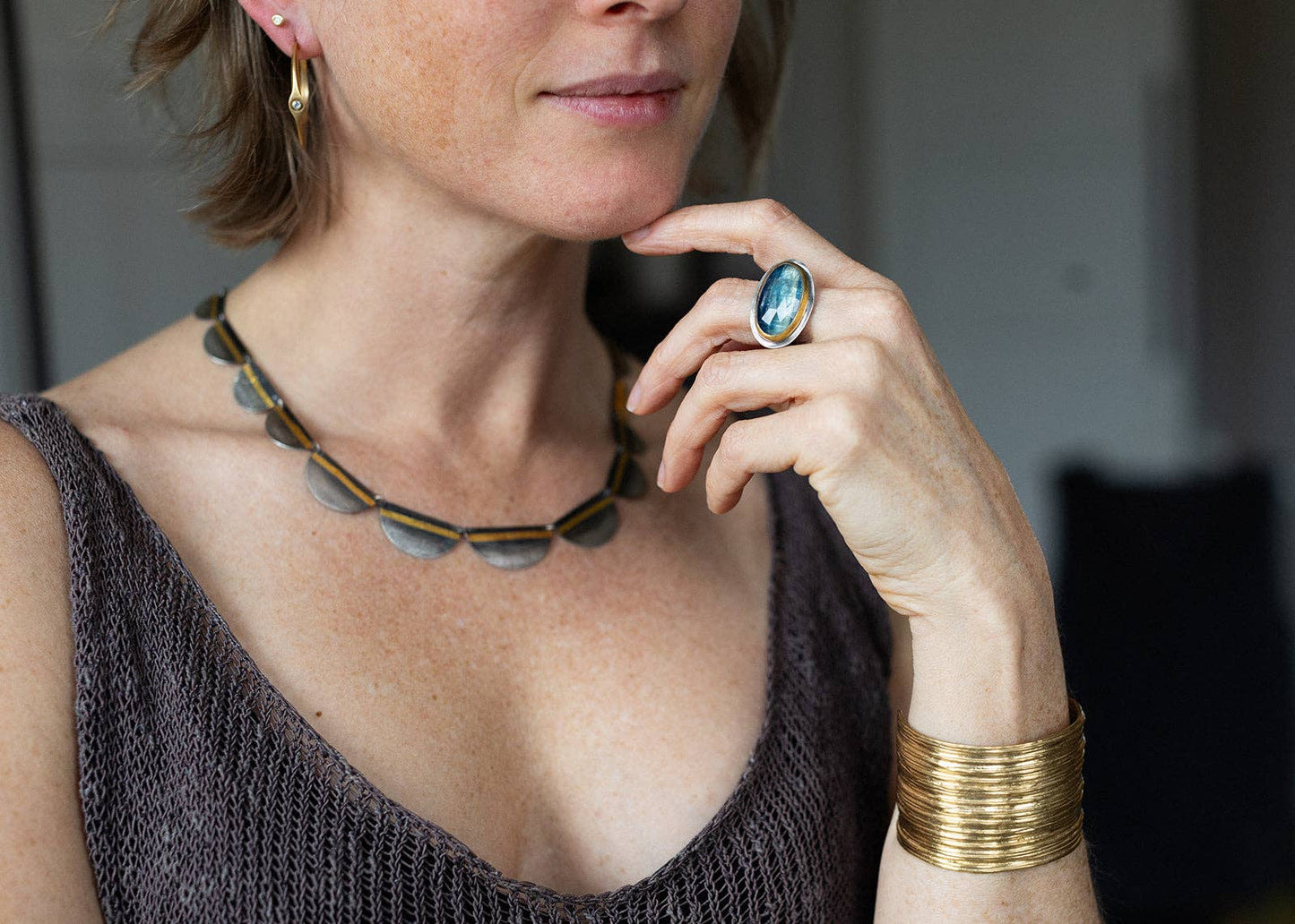 Scalloped Latitude Necklace