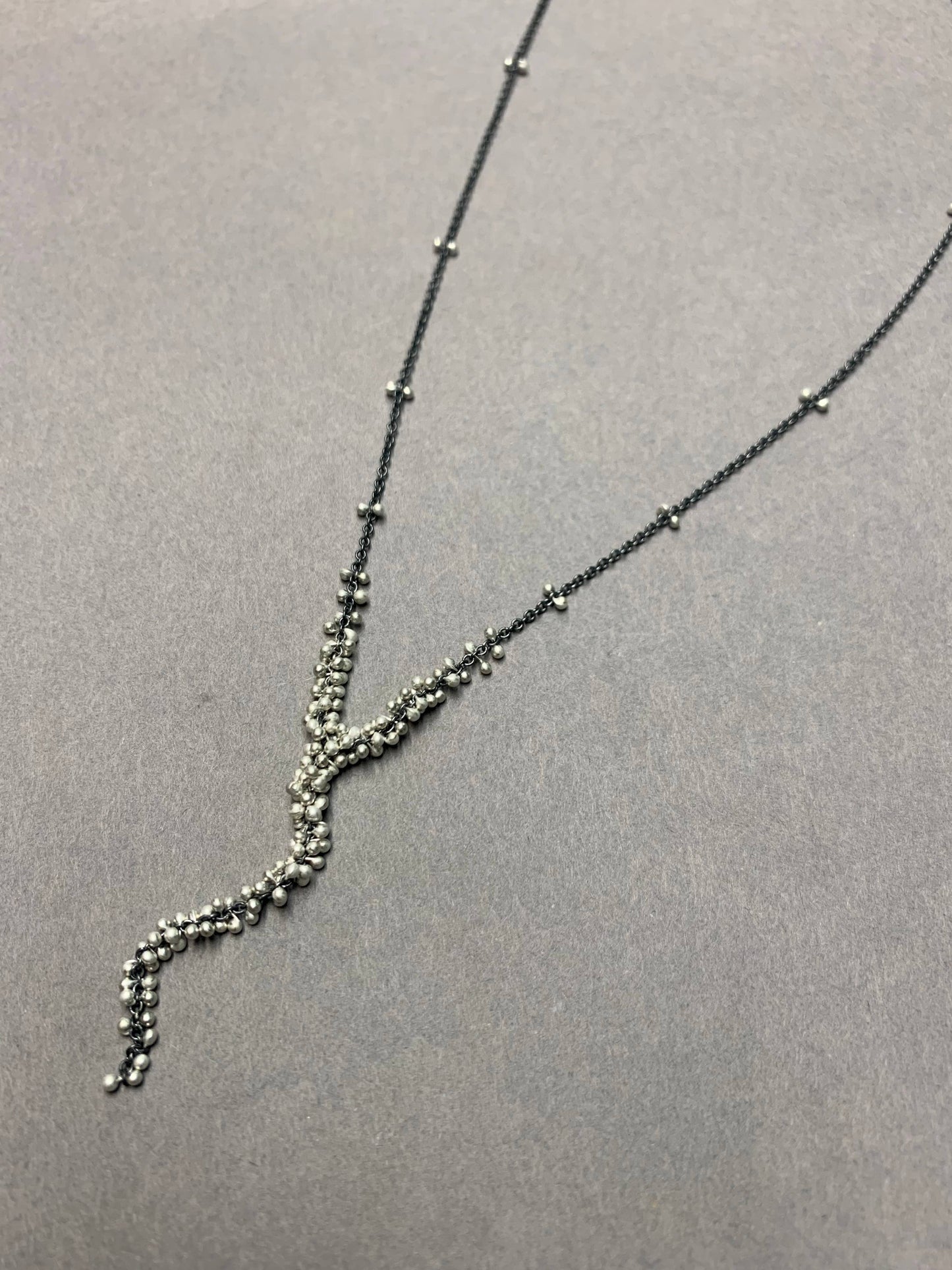 2 inch Cascading Wisteria Necklace- 18 inches