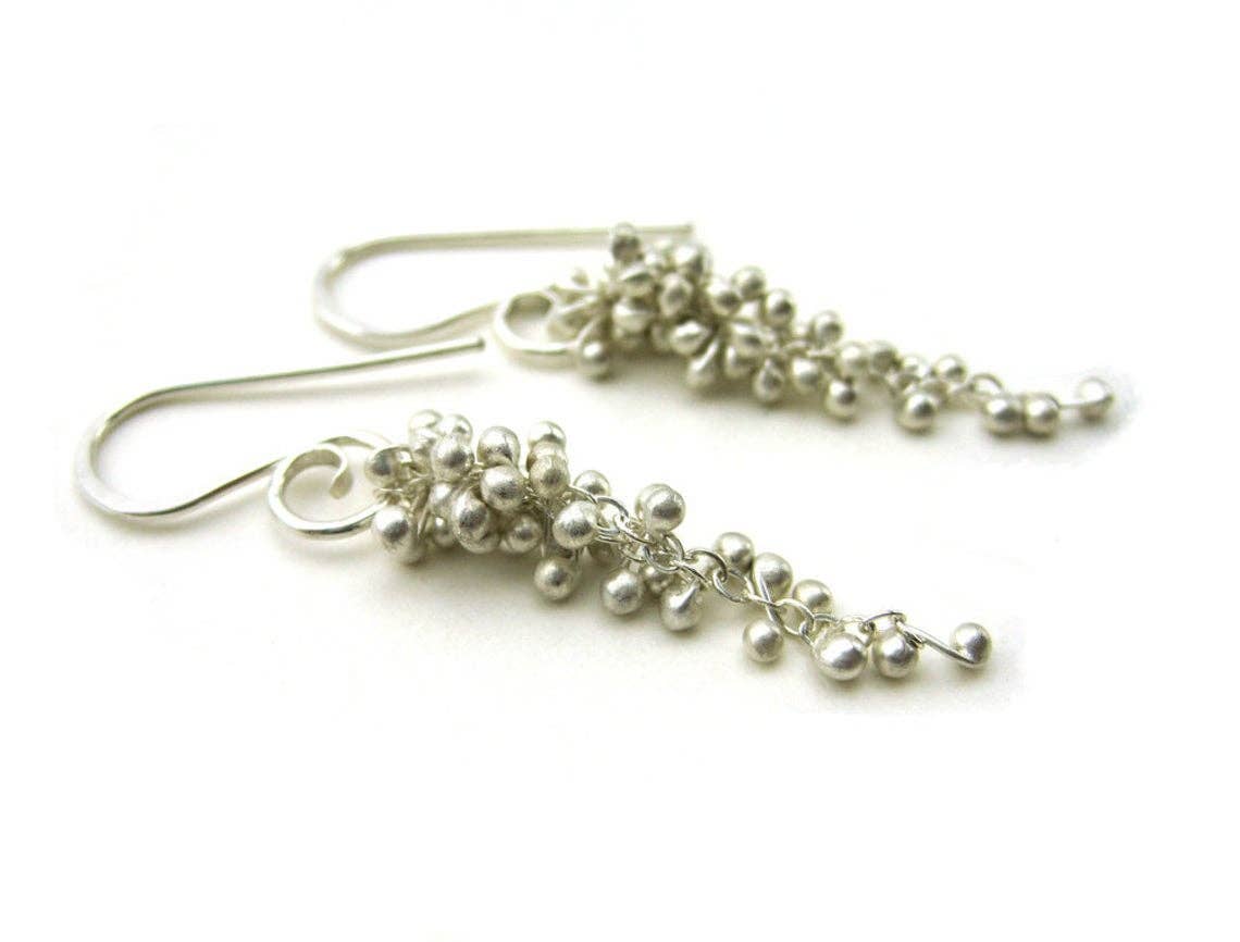 Wisteria Caviar Earrings- Medium