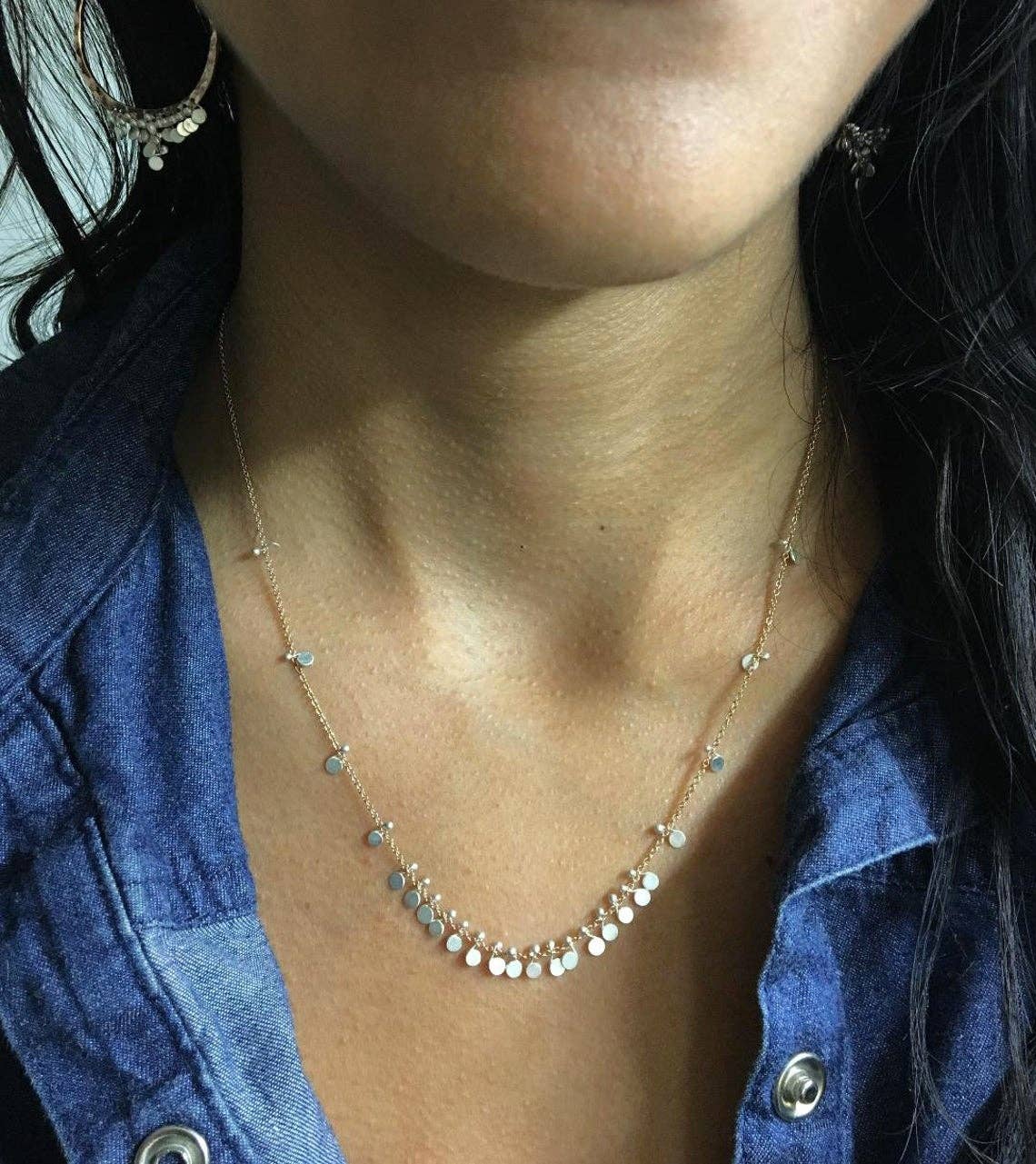 Classic Confetti Necklace- 18 inches