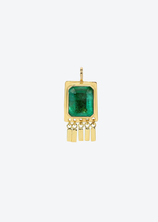 Oculus Pendant in Emerald 14K