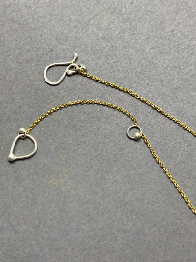 2 inch Cascading Wisteria Necklace- 18 inches