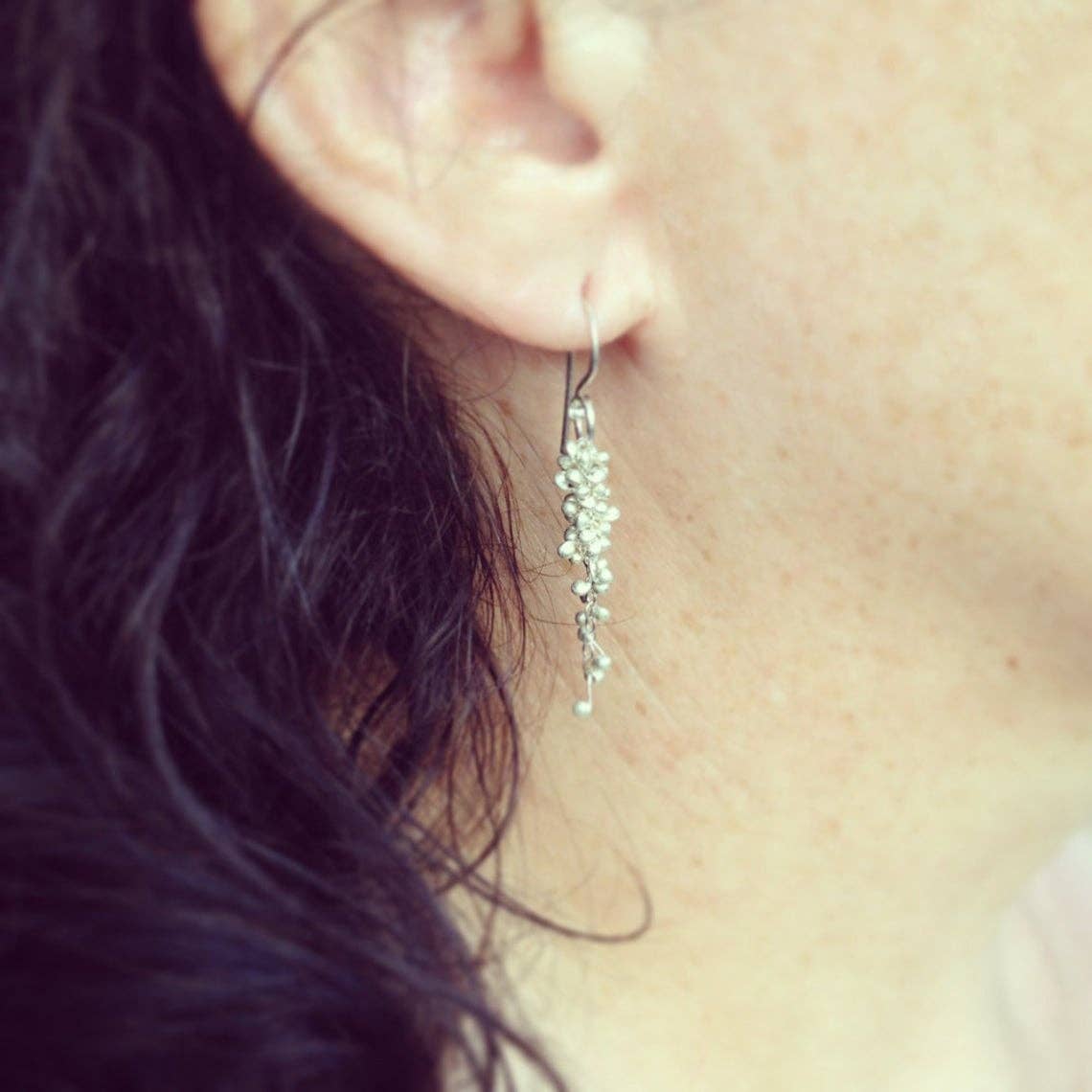 Wisteria Caviar Earrings- Medium