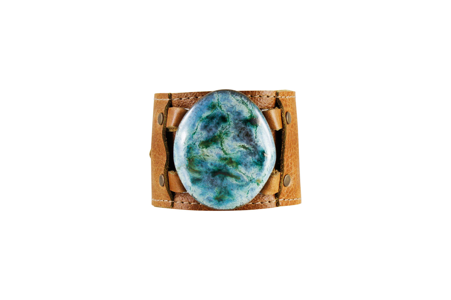 Gem Cuff - Leather