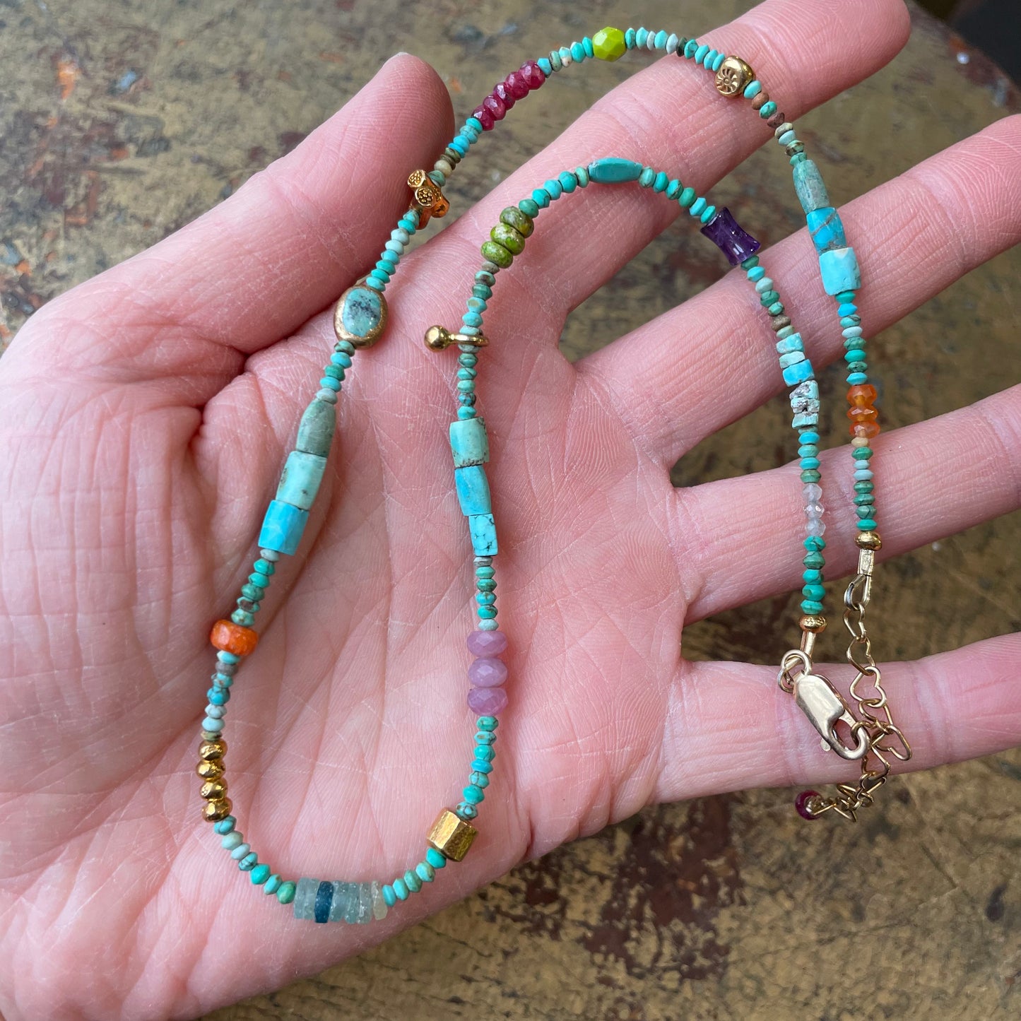 Circus Train Turquoise Necklace