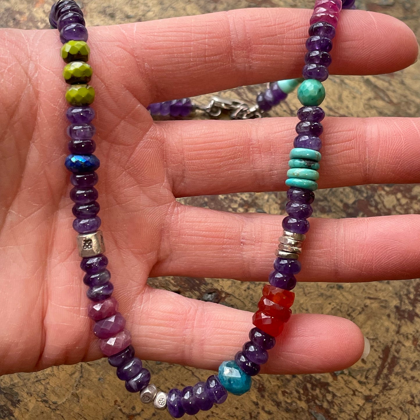 Amethyst Beaded Necklace