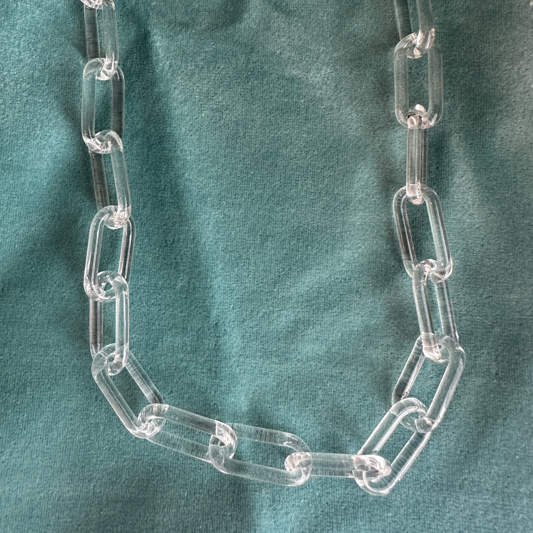 Translucent Link Glass Chain