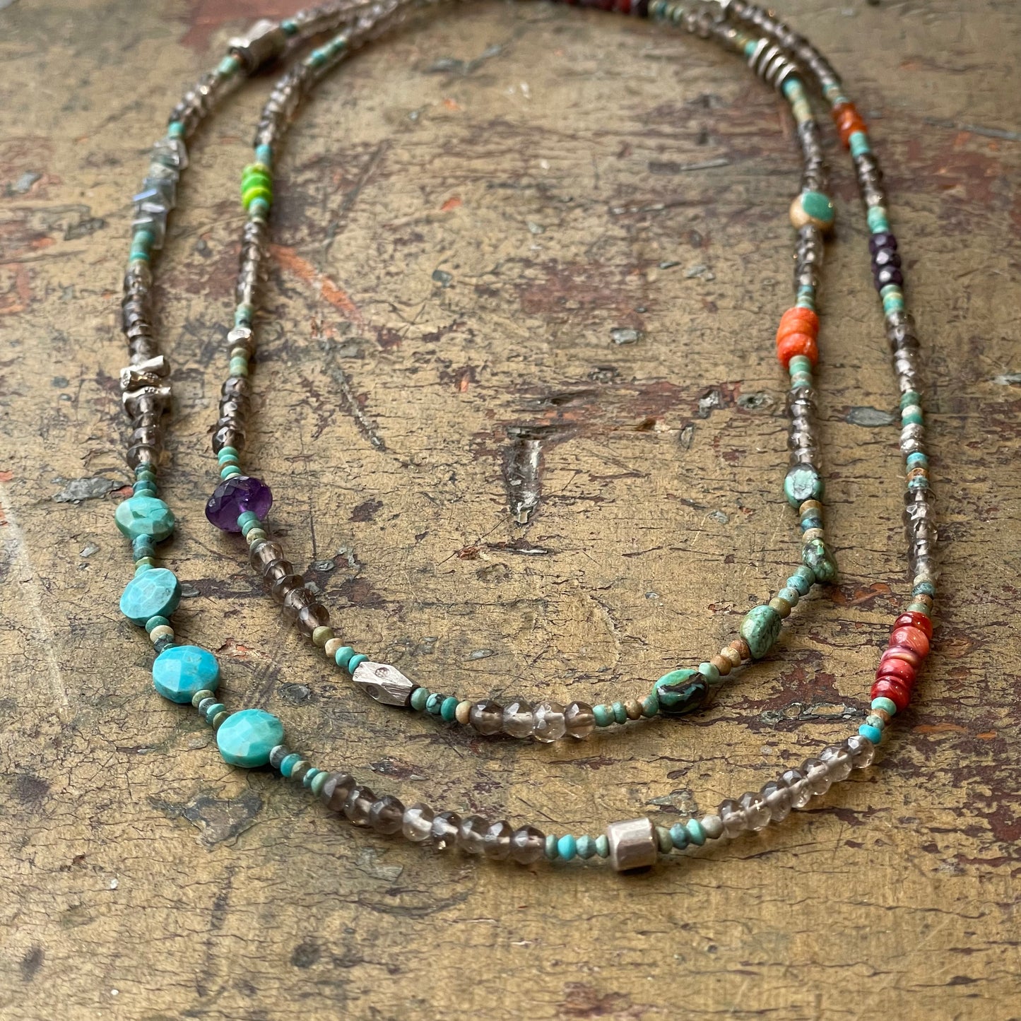 Semiprecious Stones multi-function strand