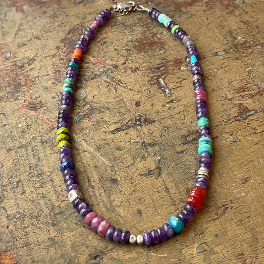 Amethyst Beaded Necklace