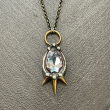 Load image into Gallery viewer, Spiked Teardrop Crystal Necklace