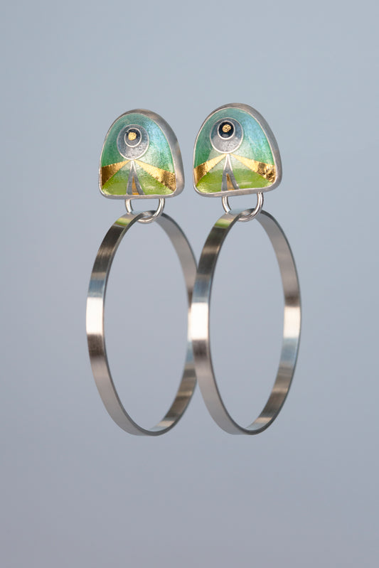 Loopty Hoops-silver and gold