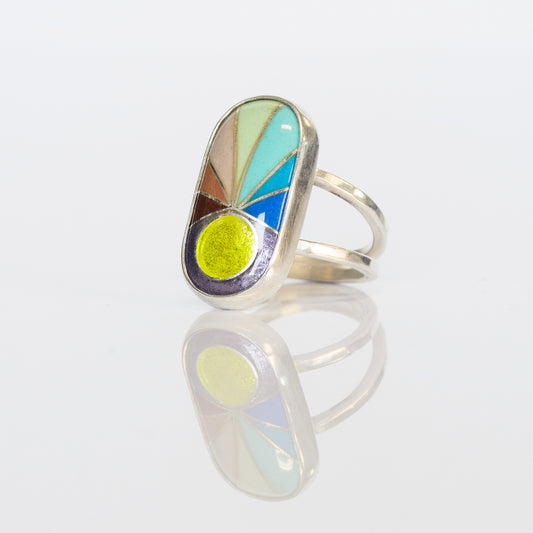 Radial Color Ray Enamel (size 6.5)