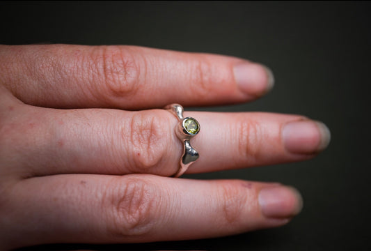 Sterling Ring with Peridot