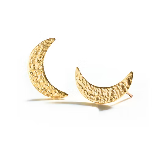 Moonlight Stud Earrings 18K