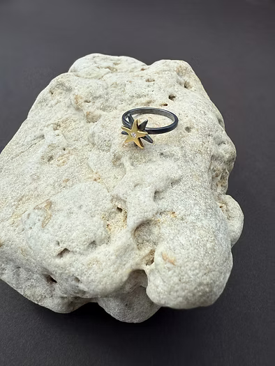 Floating Star Ring 18K